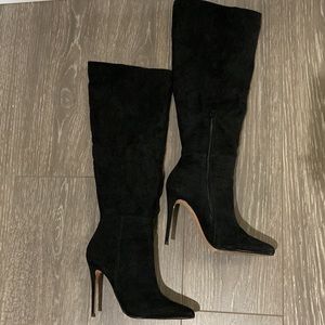 Asymmetrical Express High Heel Boots